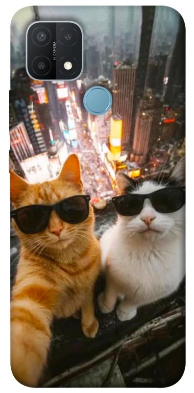 Чехол itsPrint Cool cats city для Oppo A15s / A15, котики, купить оптом с доставкой