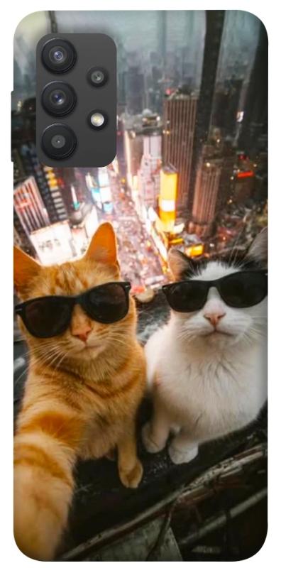 Чехол itsPrint Cool cats city для Samsung Galaxy A32 (A325F) 4G, животные, купить оптом с доставкой