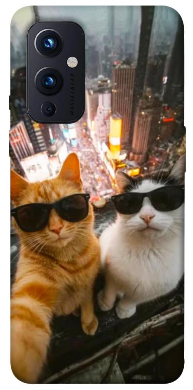 Чехол itsPrint Cool cats city для OnePlus 9, животные, купить оптом с доставкой