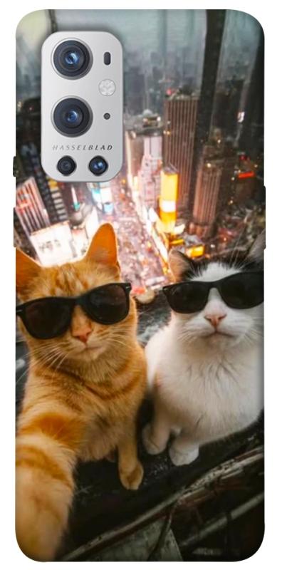 Чехол itsPrint Cool cats city для OnePlus 9 Pro, котики, купить оптом с доставкой