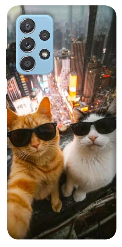 Чехол itsPrint Cool cats city для Samsung Galaxy A52 4G / A52 5G, животные, купить оптом с доставкой