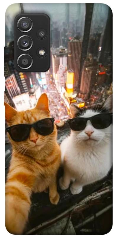 Чехол itsPrint Cool cats city для Samsung Galaxy A52 4G / A52 5G, животные, купить оптом с доставкой