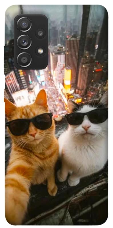 Чохол itsPrint Cool cats city для Samsung Galaxy A72 4G / A72 5G, котики, купити оптом з доставкою