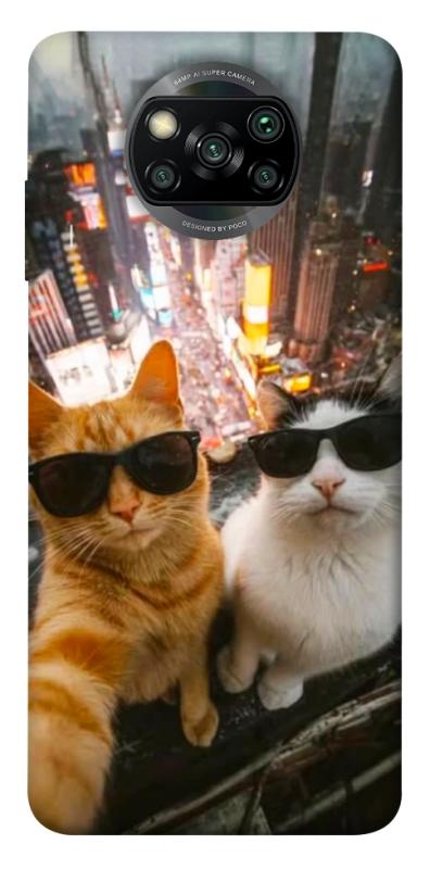 Чохол itsPrint Cool cats city для Xiaomi Poco X3 NFC / Poco X3 Pro, котики, купити оптом з доставкою