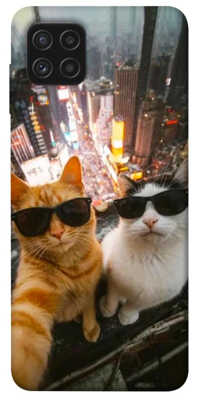 Чехол itsPrint Cool cats city для Samsung Galaxy A22 4G, котики, купить оптом с доставкой
