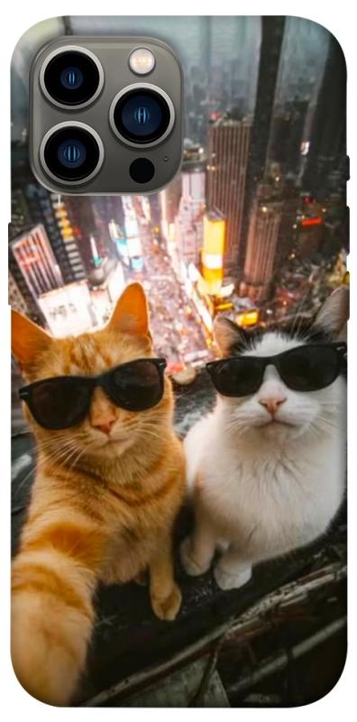 Чехол itsPrint Cool cats city для Apple iPhone 13 Pro Max (6.7"), животные, купить оптом с доставкой