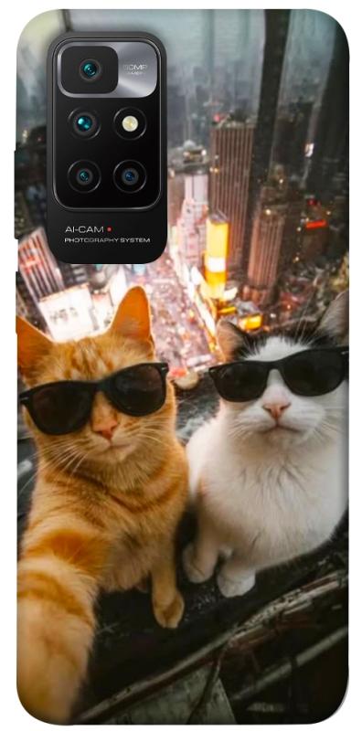 Чехол itsPrint Cool cats city для Xiaomi Redmi 10, котики, купить оптом с доставкой