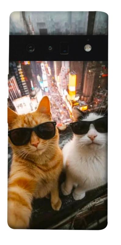 Чехол itsPrint Cool cats city для Google Pixel 6 Pro, животные, купить оптом с доставкой