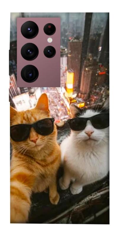 Чохол itsPrint Cool cats city для Samsung Galaxy S22 Ultra, котики, купити оптом з доставкою
