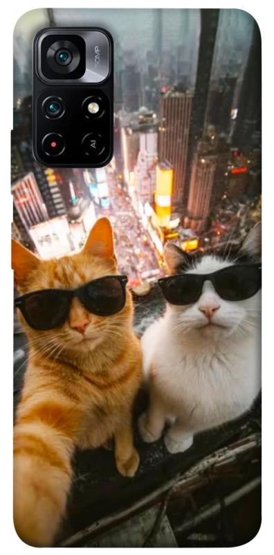 Чехол itsPrint Cool cats city для Xiaomi Poco M4 Pro 5G, котики, купить оптом с доставкой