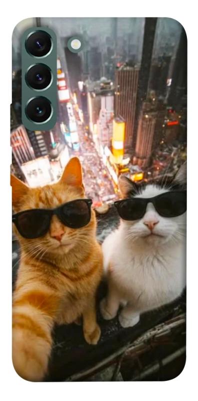 Чехол itsPrint Cool cats city для Samsung Galaxy S22+, животные, купить оптом с доставкой