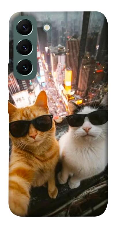 Чехол itsPrint Cool cats city для Samsung Galaxy S22, животные, купить оптом с доставкой