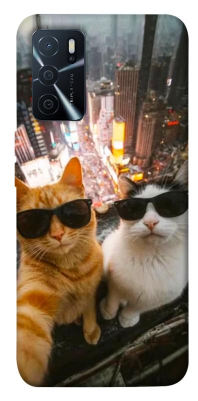 Чехол itsPrint Cool cats city для Oppo A16s / A16, животные, купить оптом с доставкой