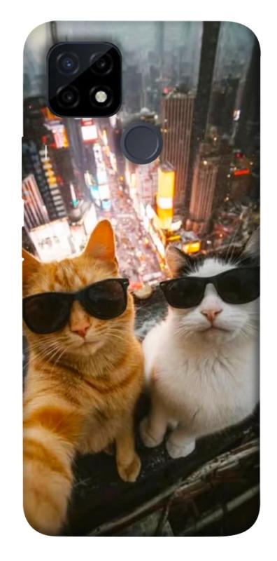 Чехол itsPrint Cool cats city для Realme C21Y, животные, купить оптом с доставкой