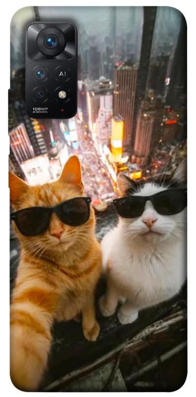 Чехол itsPrint Cool cats city для Xiaomi Redmi Note 11 Pro 4G/5G, животные, купить оптом с доставкой