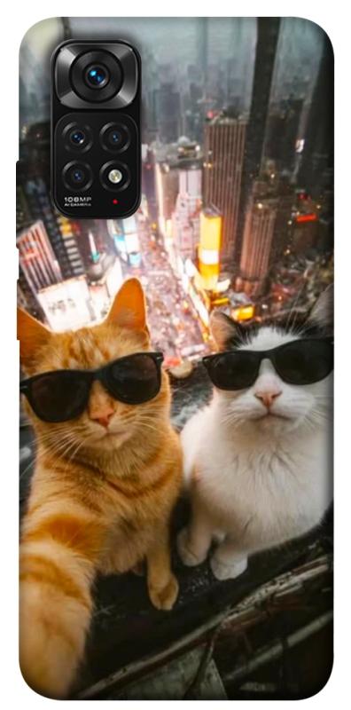 Чехол itsPrint Cool cats city для Xiaomi Redmi Note 11 (Global) / Note 11S, котики, купить оптом с доставкой