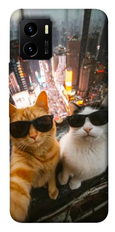 Чохол itsPrint Cool cats city для Vivo Y15s, котики, купити оптом з доставкою
