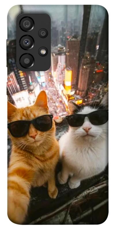 Чехол itsPrint Cool cats city для Samsung Galaxy A33 5G, котики, купить оптом с доставкой