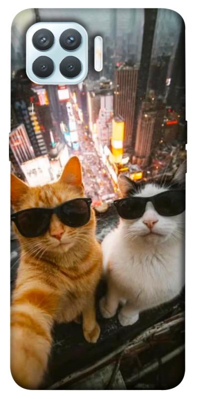 Чехол itsPrint Cool cats city для Oppo F17 Pro, животные, купить оптом с доставкой