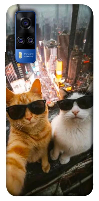 Чохол itsPrint Cool cats city для Vivo Y51a, котики, купити оптом з доставкою
