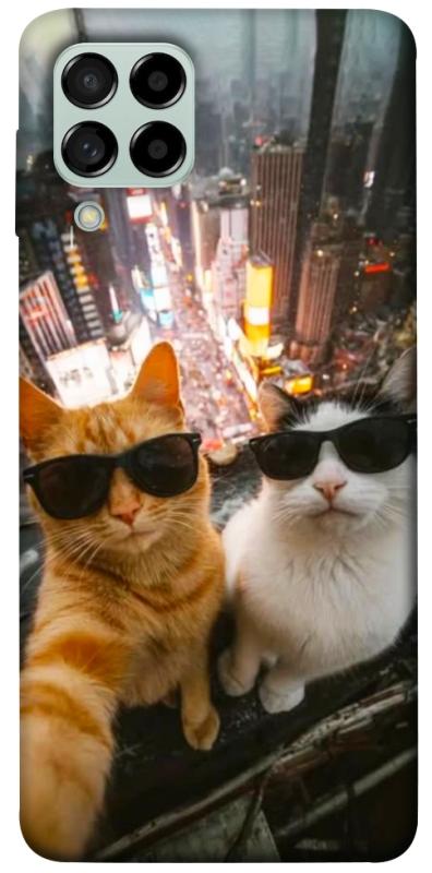 Чехол itsPrint Cool cats city для Samsung Galaxy M53 5G, животные, купить оптом с доставкой