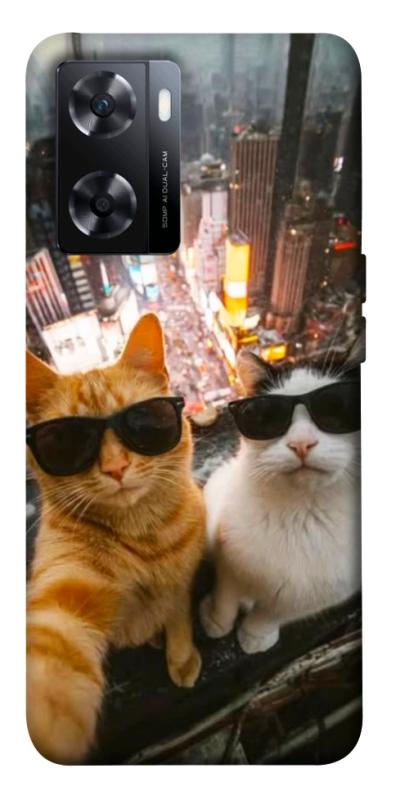 Чехол itsPrint Cool cats city для OnePlus Nord N20 SE, котики, купить оптом с доставкой