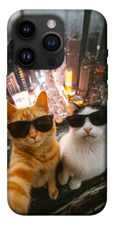 Чехол itsPrint Cool cats city для Apple iPhone 14 Pro (6.1"), животные, купить оптом с доставкой