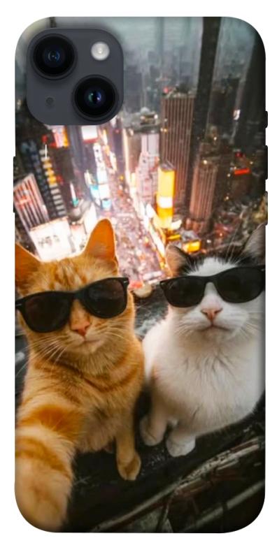 Чехол itsPrint Cool cats city для Apple iPhone 14 Plus (6.7"), котики, купить оптом с доставкой