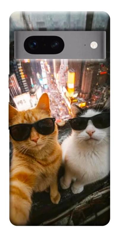 Чехол itsPrint Cool cats city для Google Pixel 7, котики, купить оптом с доставкой