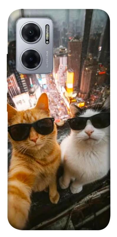 Чохол itsPrint Cool cats city для Xiaomi Redmi Note 11E, котики, купити оптом з доставкою
