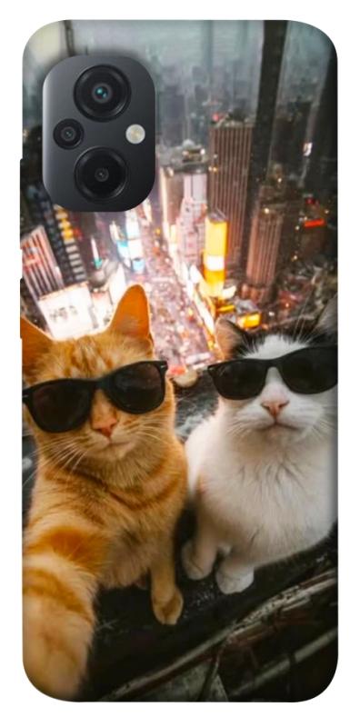 Чехол itsPrint Cool cats city для Xiaomi Poco M5, животные, купить оптом с доставкой