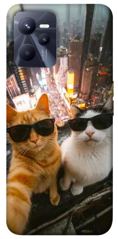 Чехол itsPrint Cool cats city для Realme C35, животные, купить оптом с доставкой