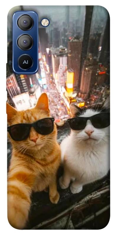 Чохол itsPrint Cool cats city для TECNO Pop 5 LTE, котики, купити оптом з доставкою