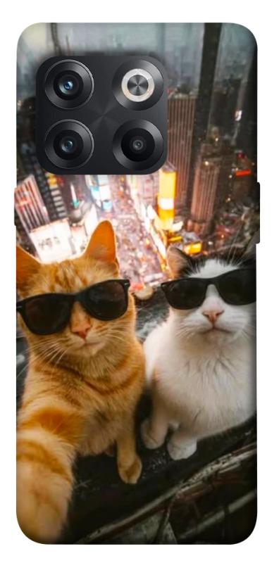 Чехол itsPrint Cool cats city для OnePlus 10T, животные, купить оптом с доставкой