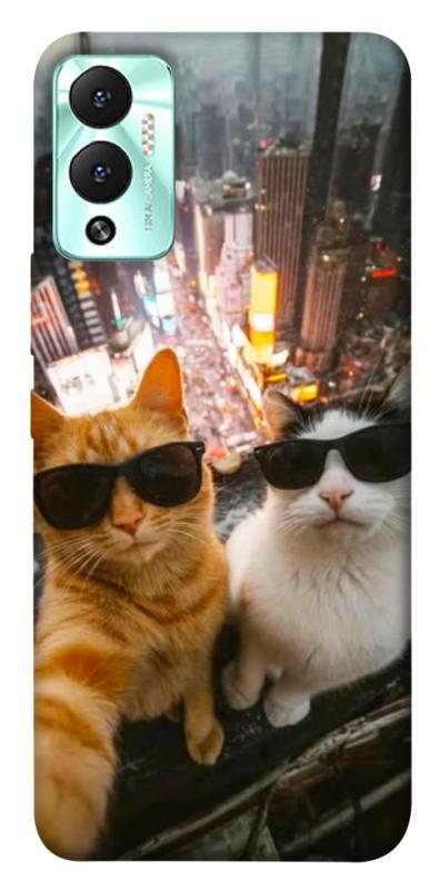 Чохол itsPrint Cool cats city для Infinix Hot 12 Play, котики, купити оптом з доставкою