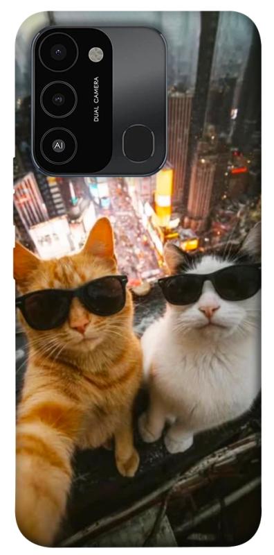 Чохол itsPrint Cool cats city для Tecno Spark Go 2022 (KG5m), котики, купити оптом з доставкою