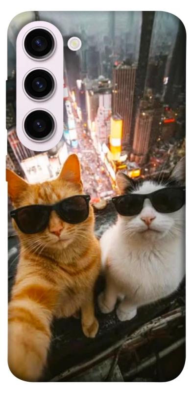 Чехол itsPrint Cool cats city для Samsung Galaxy S23+, животные, купить оптом с доставкой