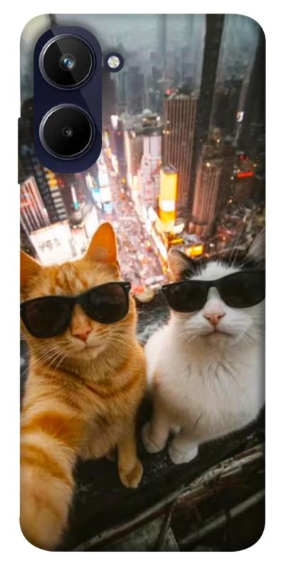 Чохол itsPrint Cool cats city для Realme 10 4G, котики, купити оптом з доставкою