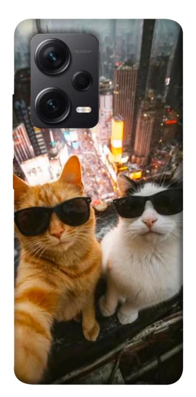 Чохол itsPrint Cool cats city для Xiaomi Redmi Note 12 Pro+ 5G, котики, купити оптом з доставкою