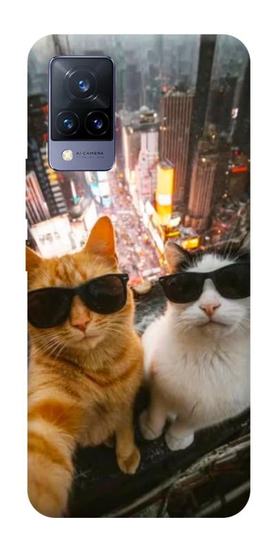 Чохол itsPrint Cool cats city для Vivo V21, тварини, купити оптом з доставкою