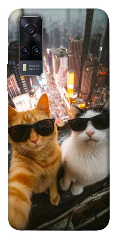 Чехол itsPrint Cool cats city для Vivo Y31, котики, купить оптом с доставкой