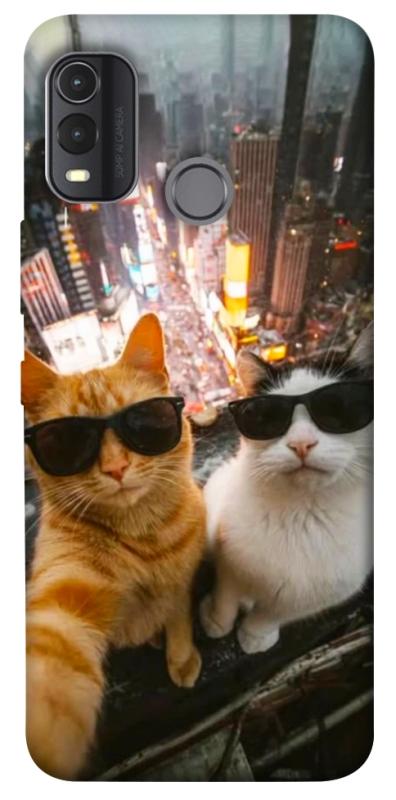Чехол itsPrint Cool cats city для Nokia G11 Plus, котики, купить оптом с доставкой