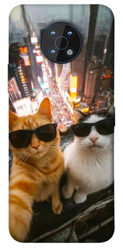 Чехол itsPrint Cool cats city для Nokia G50, котики, купить оптом с доставкой