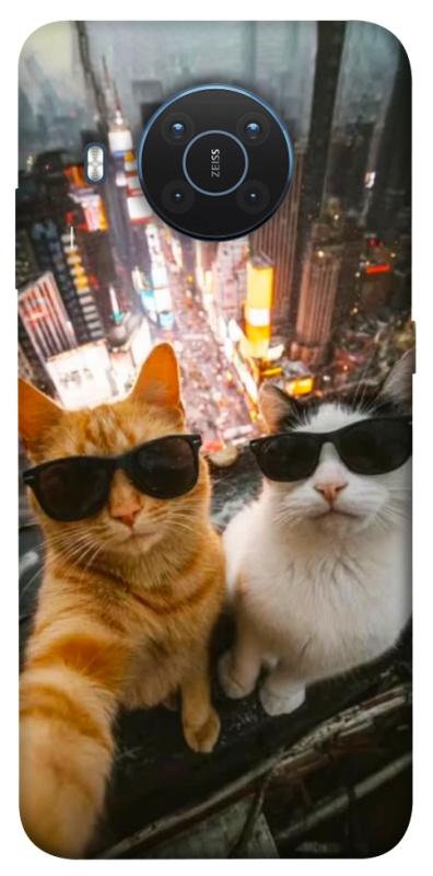 Чехол itsPrint Cool cats city для Nokia X10 / X20, котики, купить оптом с доставкой