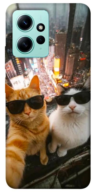 Чохол itsPrint Cool cats city для Xiaomi Redmi Note 12 4G, тварини, купити оптом з доставкою