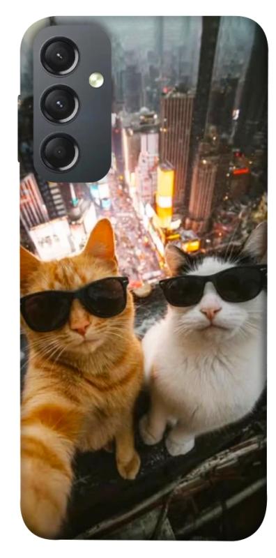 Чохол itsPrint Cool cats city для Samsung Galaxy A24 4G, котики, купити оптом з доставкою