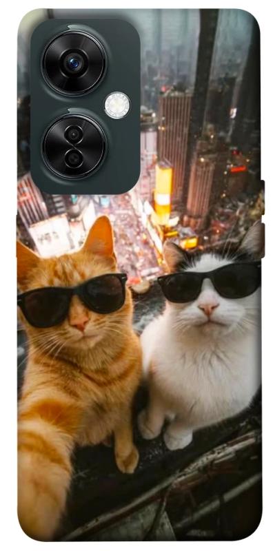 Чехол itsPrint Cool cats city для OnePlus Nord CE 3 Lite, котики, купить оптом с доставкой