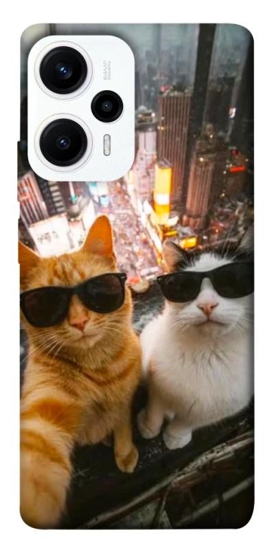Чохол itsPrint Cool cats city для Xiaomi Poco F5 / Note 12 Turbo, котики, купити оптом з доставкою