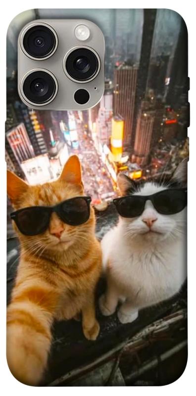 Чехол itsPrint Cool cats city для Apple iPhone 15 Pro Max (6.7"), животные, купить оптом с доставкой