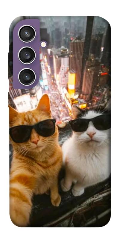 Чехол itsPrint Cool cats city для Samsung Galaxy S23 FE, котики, купить оптом с доставкой